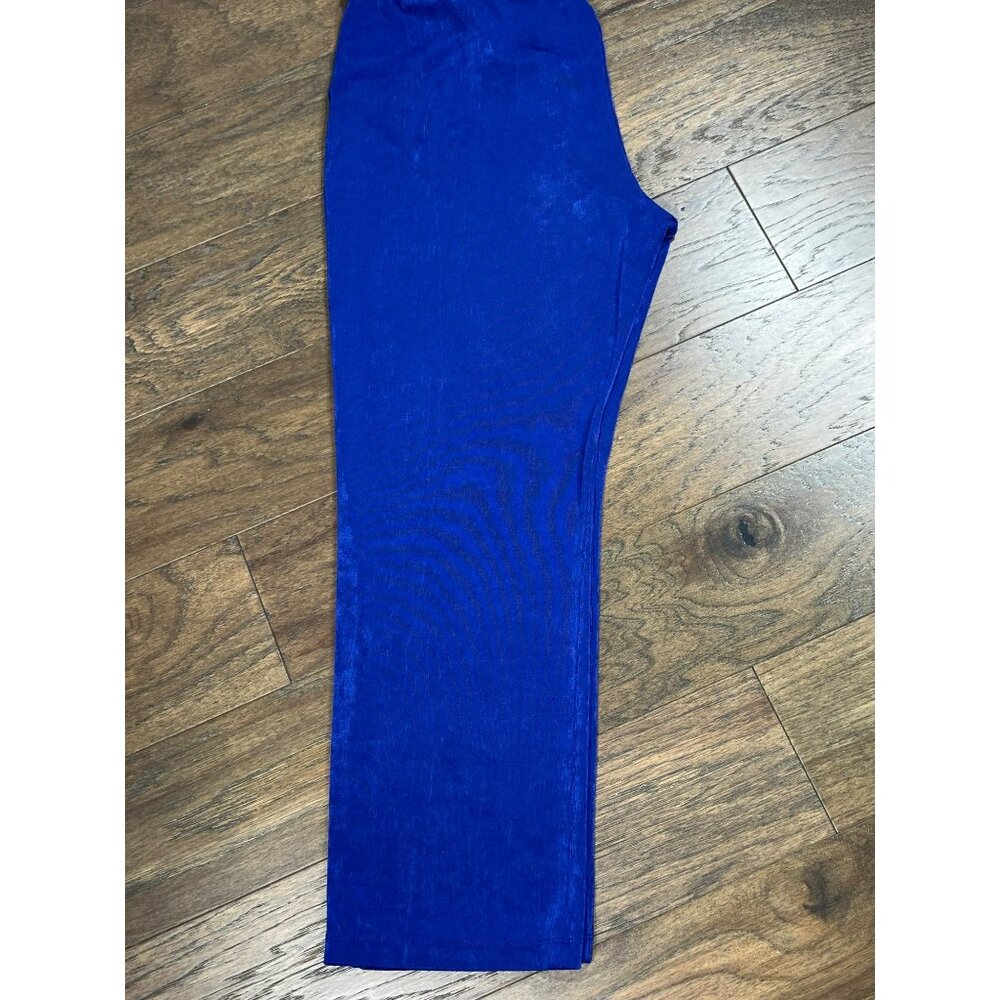 Chico's Travelers Pull On Pants Blue Sz 3R (US XL) EUC - Picture 2 of 5
